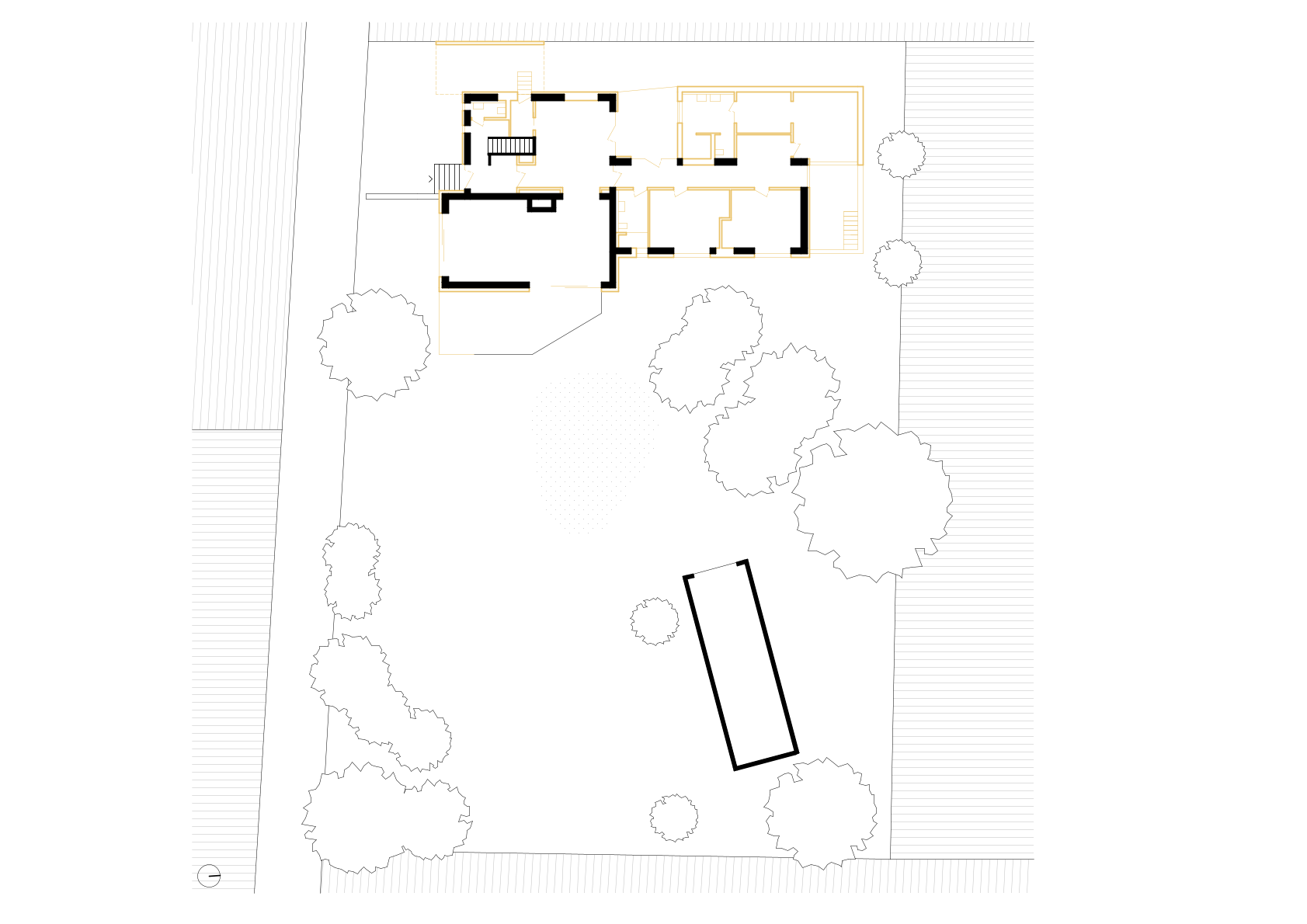 Grundriss des sanierten Bauernhauses