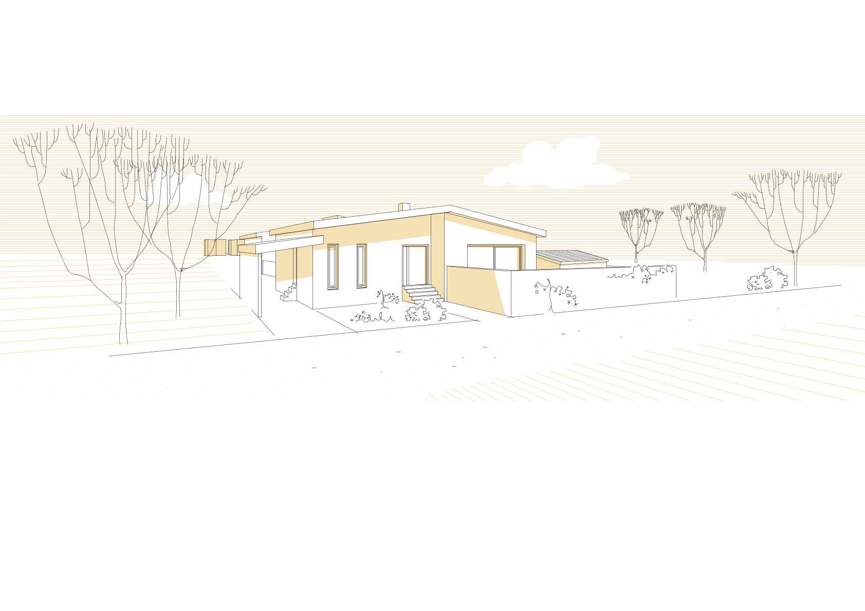 Visualisierung des sanierten Bauernhauses