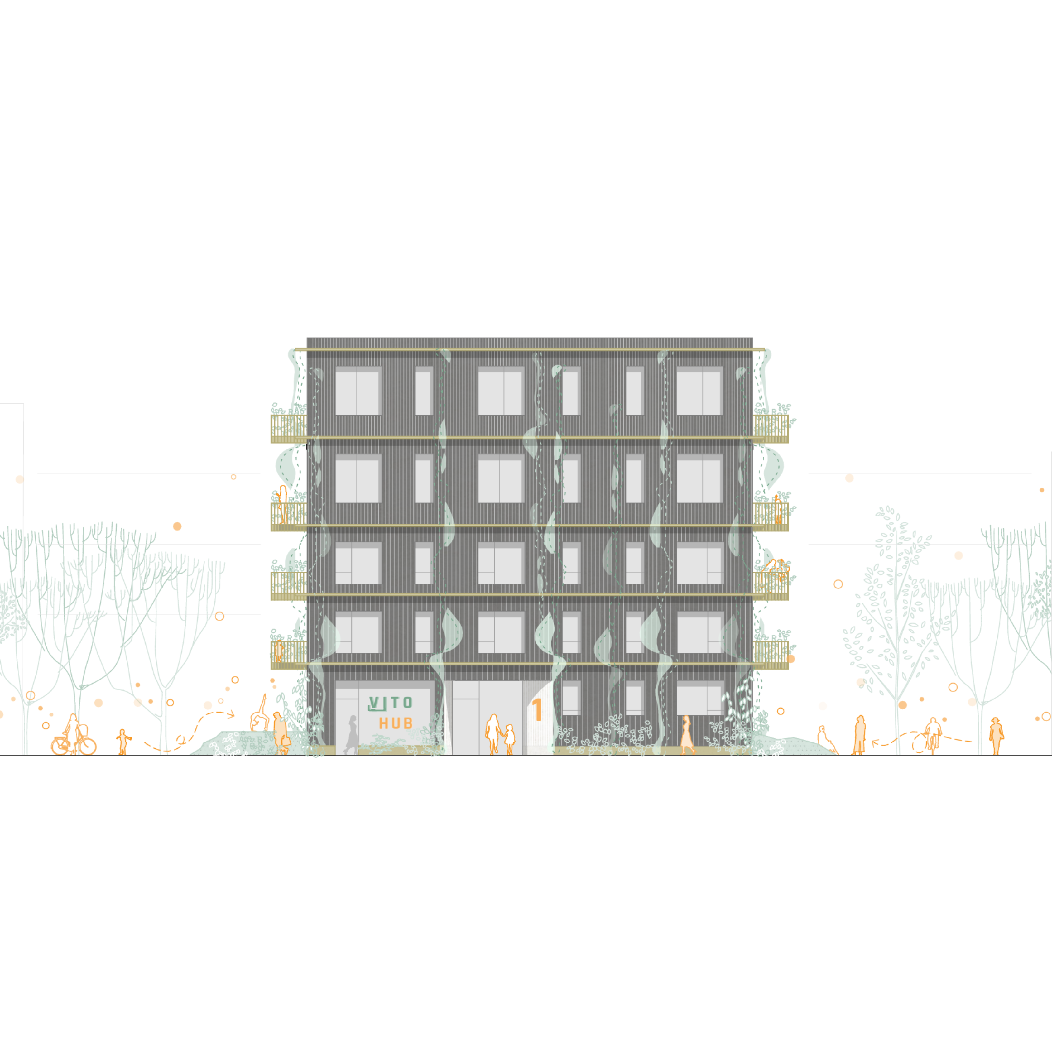 Querschnitt des sanierten Bauernhauses